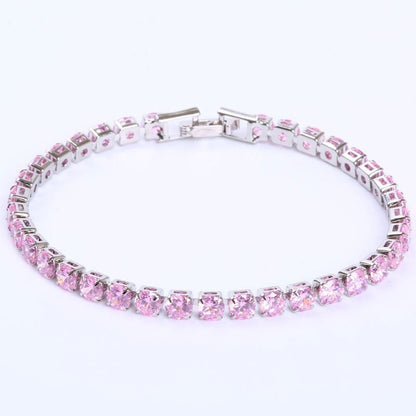 Cubic Zirconia Tennis Bracelets For Men/Women