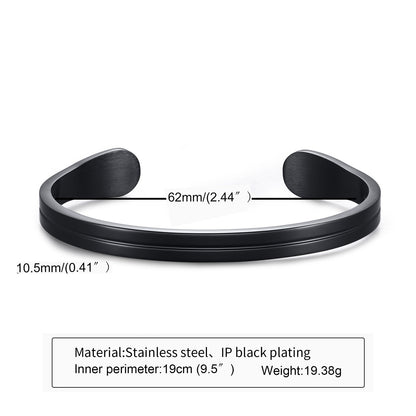 Cuff Bangle Bracelet For Men