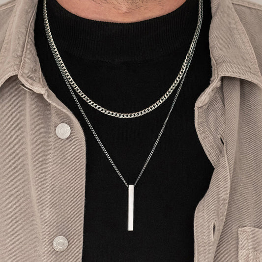 Vertical Bar Necklaces for Men