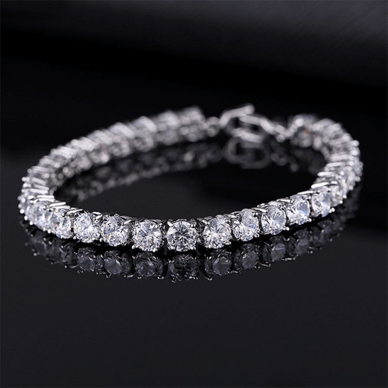 Cubic Zirconia Tennis Bracelets For Men/Women